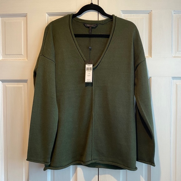 NWT | BCBG Max Azria Olive Sweater | M - Picture 2 of 9